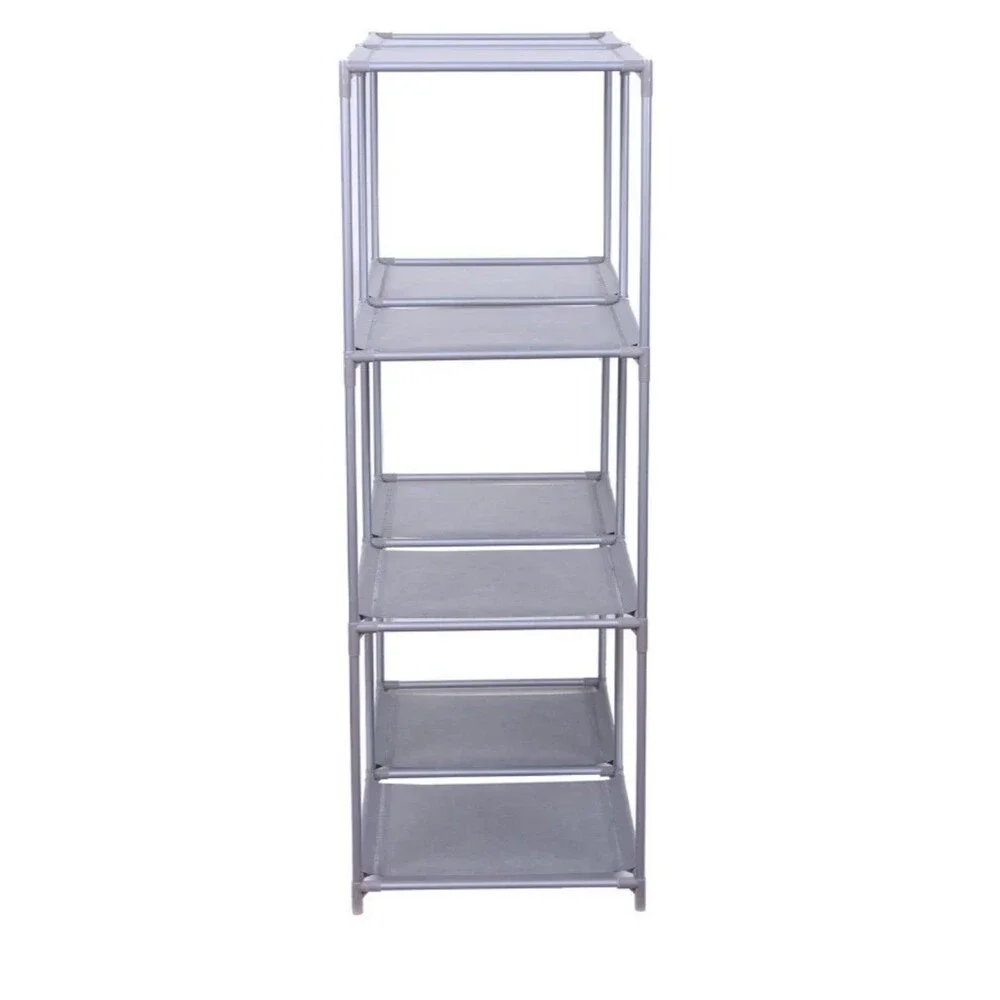 6-Cube Storage Rack Modular Organizer Unit Shelving - Gray - NEW - Easy Assembly